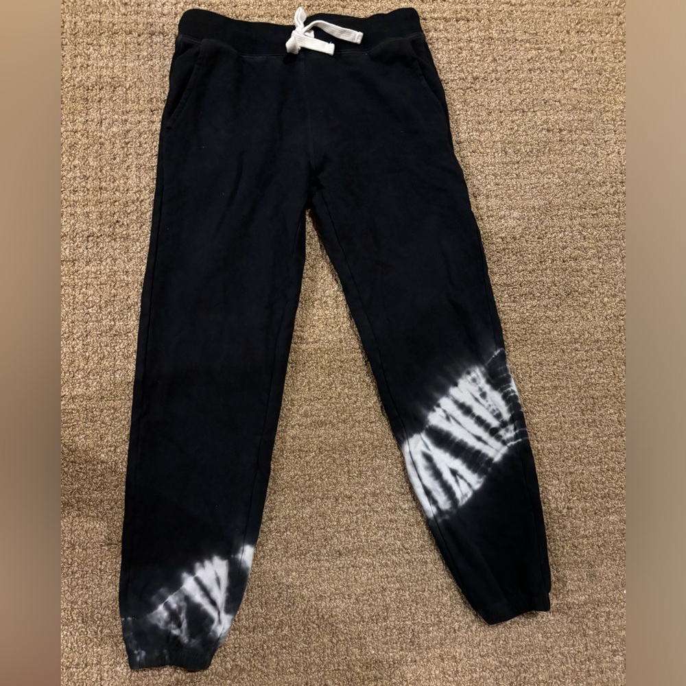 Electric & Rose Pacifica 7/8 jogger Black and White Tie-Dye Jogger Sweatpants XS